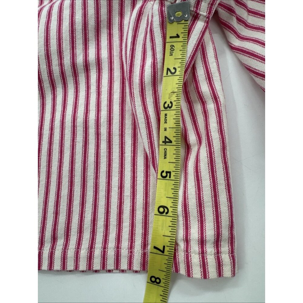 Vintage OshKosh Shorts Mens Large Red Striped Cotton Railroad Conductor NWT - Picture 10 of 16